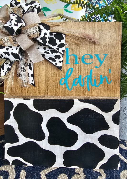 Cow print rectangle