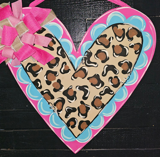 Large beautiful heart doorhanger